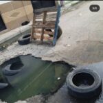 Vecinos de una comunidad en Santa Rita hicieron una denuncia por las aguas residuales 2