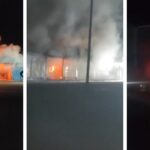 Un incendio consumió varios locales comerciales en Chichiriviche