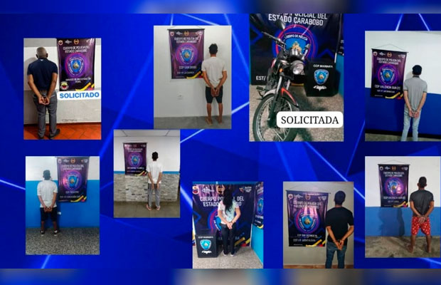 Policarabobo-capturó-a-19-solicitados-por-diversos-delitos-en-los-14-municipios-del-estado