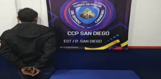 Policarabobo capturó a un sujeto por posesión de droga en San Diego