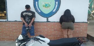 Polivalencia detuvo a una pareja por realizar motopiruetas indebidas en la Av. Aranzazu