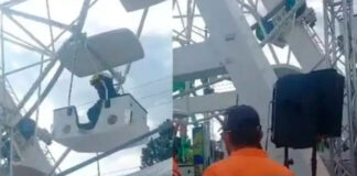 Ataque de pánico causa accidente en atracción mecánica en Táchira