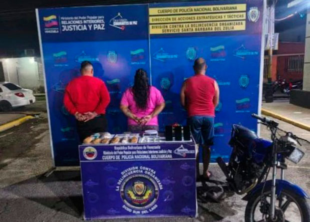 PNB-aprehendió-a-dos-hombres-y-una-mujer-por-presunto-tráfico-de-droga-en-el-Zulia