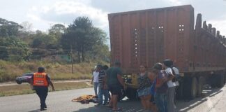 Un motorizado falleció al colisionar contra un vehículo de carga en la Autopista Valencia-Campo Carabobo