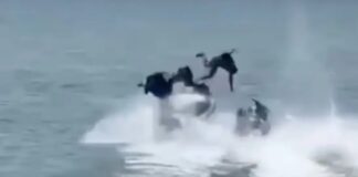 Accidente en la represa Masparro: Dos heridos tras fuerte choque de motos de agua