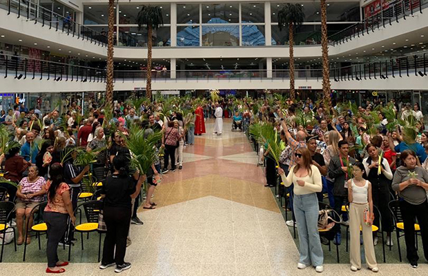 Celebrada misa de Domingo de Ramos en el C.C