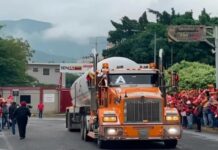 Cuatro camiones cisternas cargados con gas licuado de petróleo llegaron a Colombia desde Venezuela