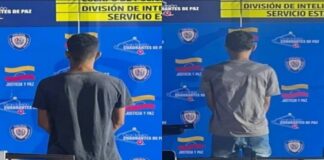 Detienen a dos sujetos por presunto porte ilícito de armas en Los Guayos