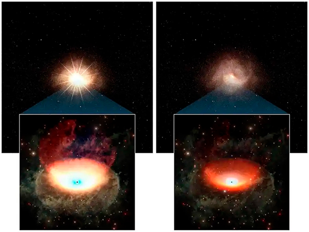 Observan cómo un agujero supermasivo pierde brillo de forma extraordinariamente rápida