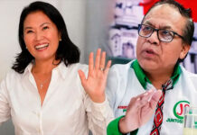 Fujimori y Sánchez se enfilan hacia la segunda vuelta en Perú, con 95,14 % del escrutinio