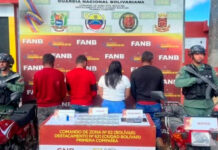 GNB captura a cuatro integrantes del grupo “El Negro Juancho” con miles de dólares en efectivo