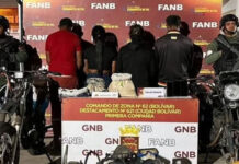 GNB detiene a cuatro personas vinculadas a la minería ilegal en Bolívar