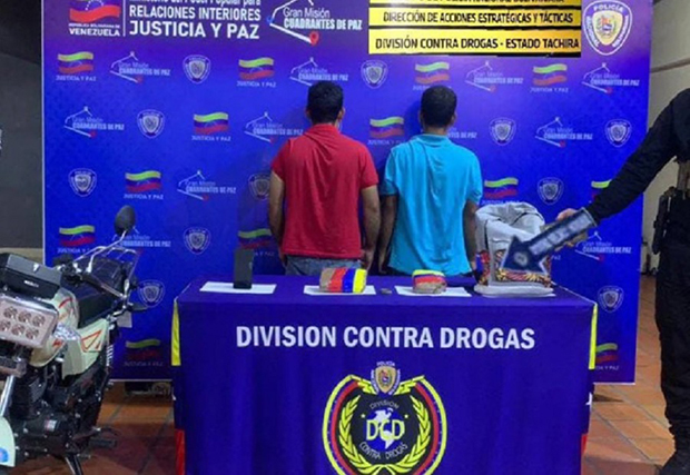 Incautan más de 7 kilos de droga y detiene a tres sujetos en Táchira