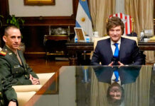 Milei recibe al gendarme Nahuel Gallo en Casa Rosada