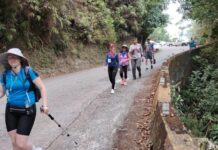 Participantes de la IV Caminata Histórica Choroní- Colonia Tovar continúan su ruta