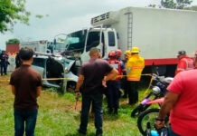Choque entre camión y vehículo dejó dos fallecidos en Barinas