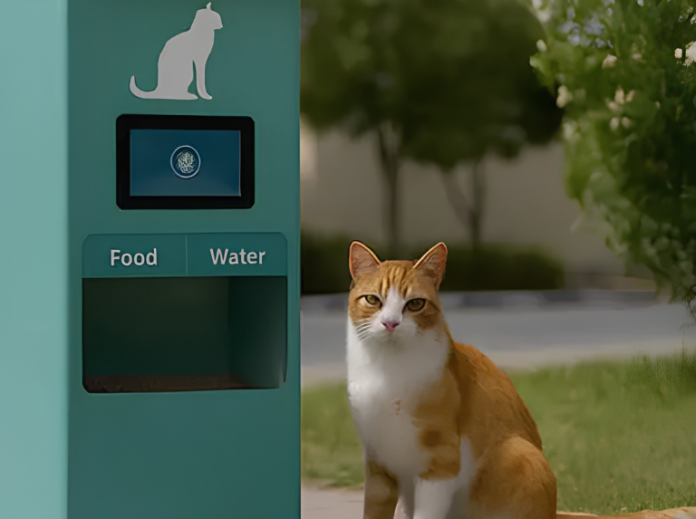 Dubái le da de comer a sus gatos callejeros con tecnología solar