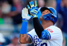 Salvador Pérez es el catcher latino con más jonrones en las Grandes Ligas