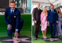 David Beckham recibe una estrella en el Paseo de la Fama de Hollywood