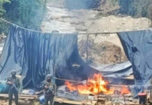 Destruyen 21 campamentos de minería ilegal en zona andina del norte de Ecuador