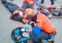 Estudiante de la UNES resultó herido en accidente registrado en la avenida Cuatricentenaria
