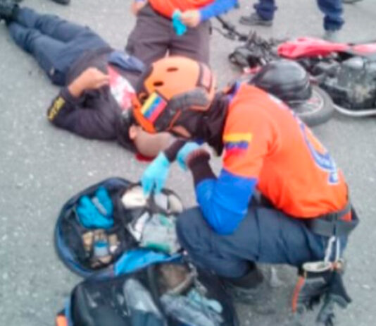 Estudiante de la UNES resultó herido en accidente registrado en la avenida Cuatricentenaria
