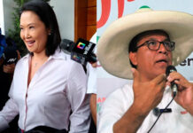 Fujimori tiene ventaja de 40.000 votos sobre Sánchez al inicio de semana decisiva en Perú