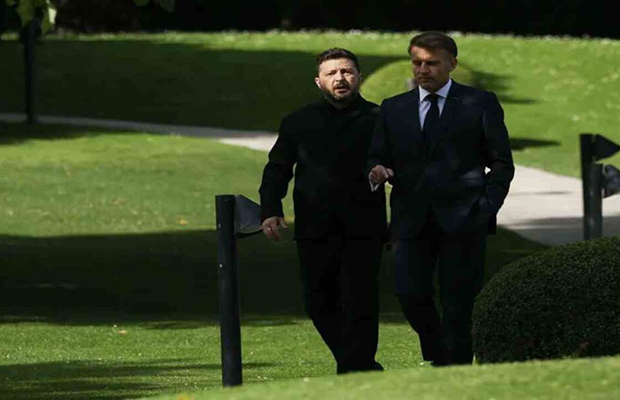 Macron recibe a Zelenski para reunión sobre Ucrania en cumbre del G7