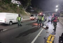 Muere motorizado en la autopista Caracas – La Guaira