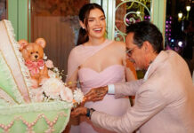Nadia Ferreira y Marc Anthony celebraron el bay shower de su hija con elegante fiesta
