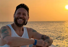Noel Schajris, cantante de Sin Bandera, disfrutó de las hermosas playas de Los Roques