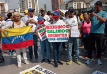 Profesores activos y jubilados de Aragua se sumaron a protesta nacional