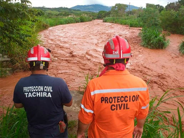 Protección Civil Táchira activa protocolo por incremento de lluvias