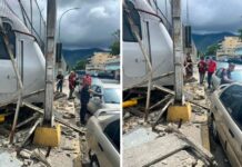 Tren se descarriló en los talleres del Metro en Propatria
