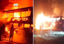 ¡60 pasajeros resultaron Ilesos! Autobús de Expresos Occidente se incendió en la ARC