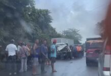 Accidente en la Troncal 9 deja dos funcionarios fallecidos y tres heridos