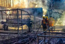 Bomberos de Aragua sofocaron incendio en galpón del centro de Maracay