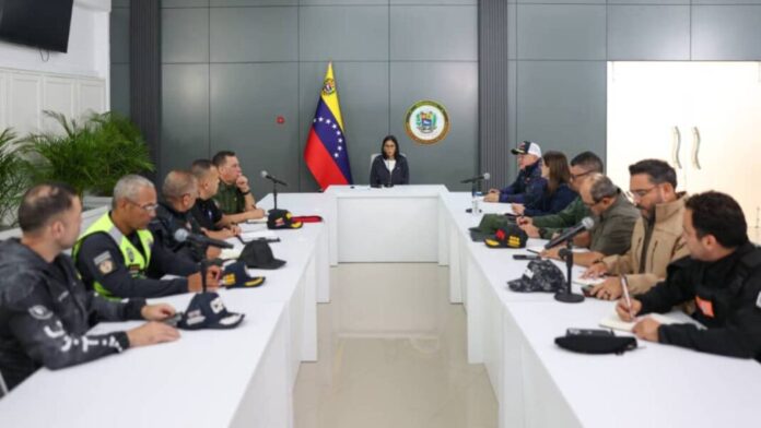 Delcy Rodríguez dirigió reunión de coordinación con cuerpos de seguridad del Estado