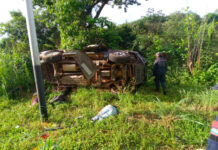 Dos fallecidos tras volcarse un vehículo en Cojedes