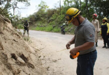 Ejecutan evaluación técnica en la vía a Choroní tras afectaciones por terremotos