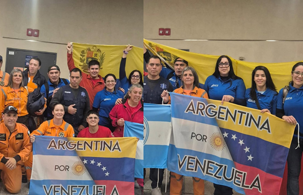 Más médicos y rescatistas argentinos viajan a Venezuela a asistir a víctimas de terremotos