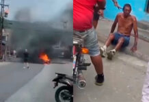Motorizado sufrió quemaduras tras explosión de transformadores en Puerto Cabello