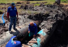 Reparan tubería de 28 pulgadas del Acueducto Regional del Centro en la Intercomunal Turmero-Maracay