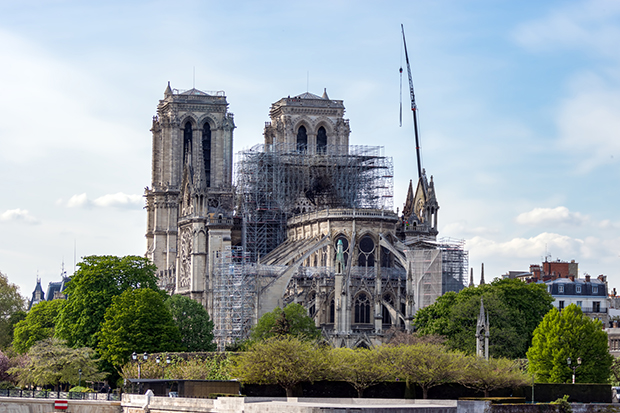 Restauración de rosetón principal y fachada norte de Notre Dame de París entre 2027 y 2029