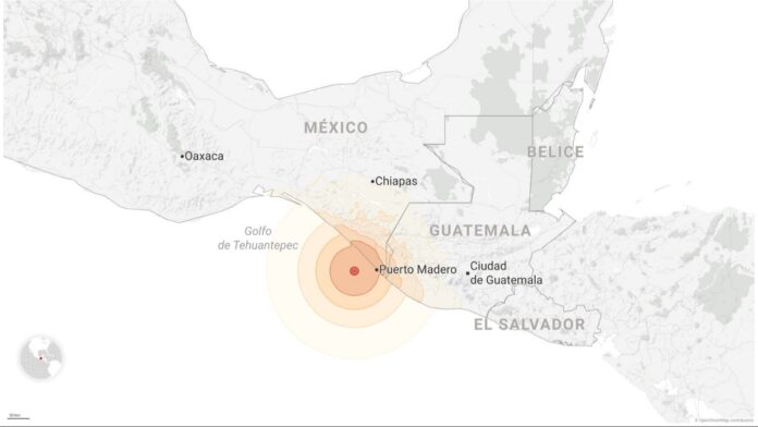 Terremoto de magnitud 7,4 sacude el sur de México