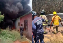 Vecinos rescatan a dos niños durante un fuerte incendio en Cabimas