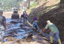 Más de 120 trabajadores desplegó la Alcaldía de las Tejerias tras intensas lluvias