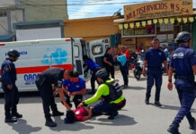 Accidente de tránsito en la carretera Morón-San Felipe deja dos personas heridas, entre ellas un lactante