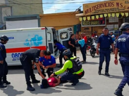 Accidente de tránsito en la carretera Morón-San Felipe deja dos personas heridas, entre ellas un lactante