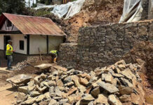 Avanza en 50% la reconstrucción del muro de gavión en sector La Ballesta de Tovar